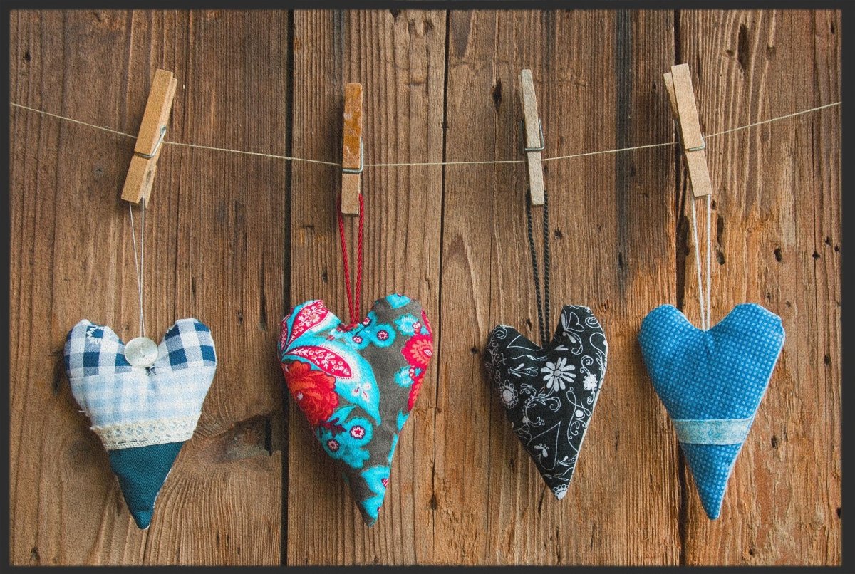 Fussmatte Herzen 10022