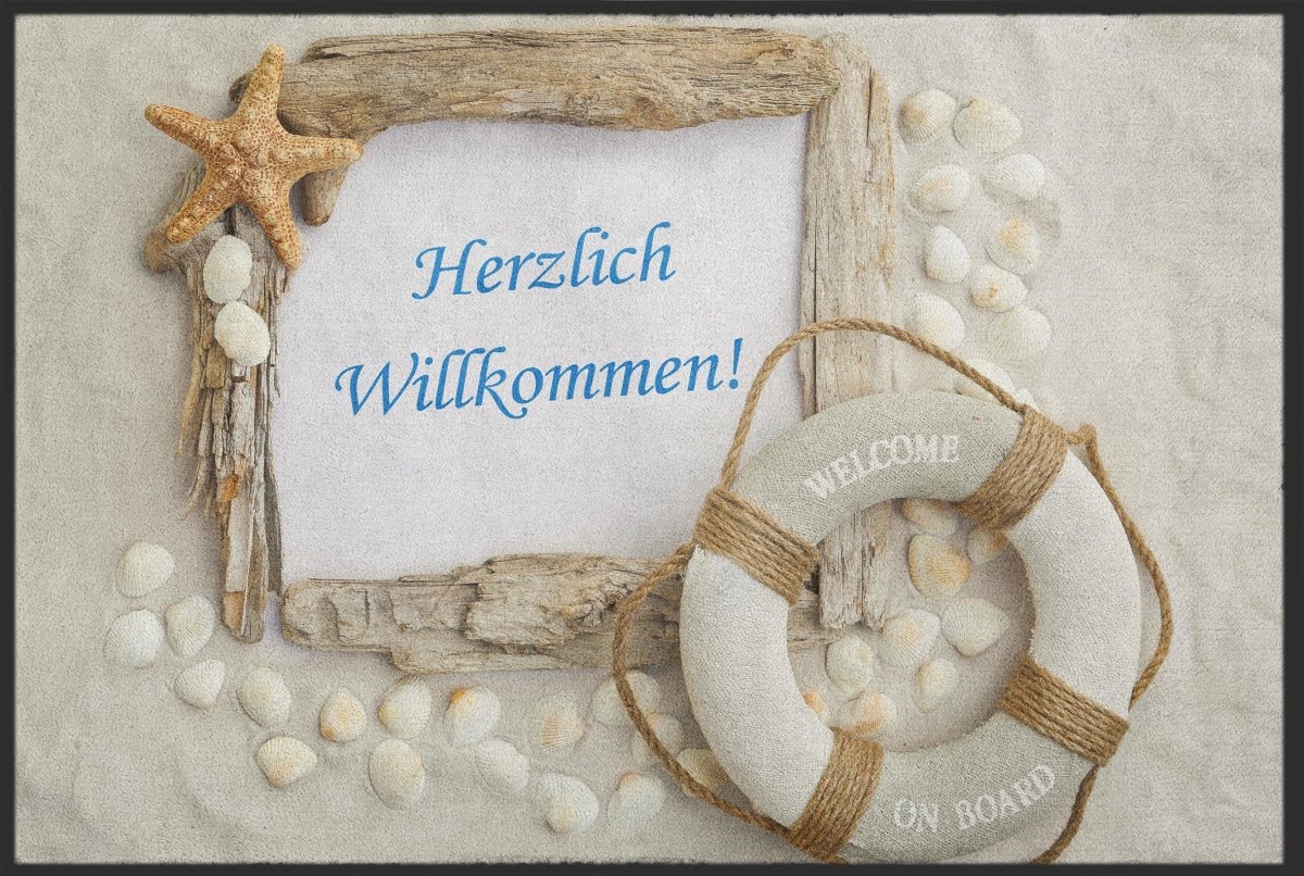 Fussmatte Herzlich Willkommen 10080