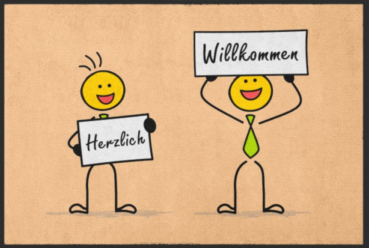 Fussmatte Herzlich Willkommen 10498