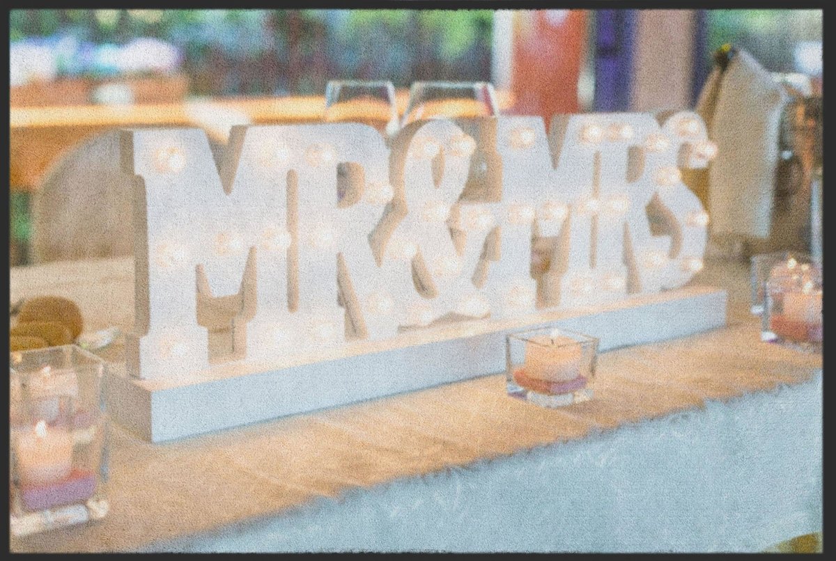 Fussmatte Hochzeit 4279
