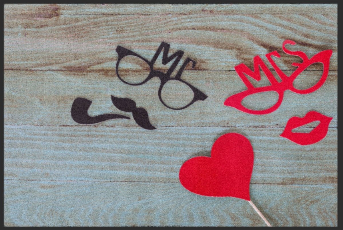 Fussmatte Hochzeit Mr & Mrs 4061