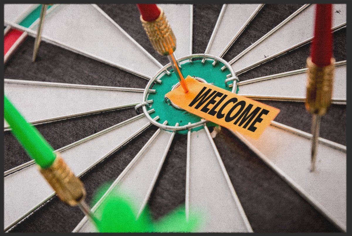 Fussmatte Welcome Darts 10111 - Fussmattenwelt