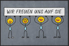 Fussmatte Wir freuen uns auf Sie 10497