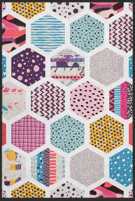 Bild von Teppich Patchwork 10112