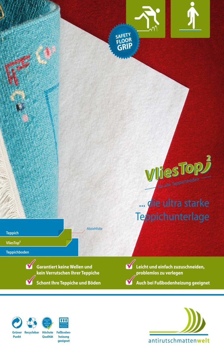 Teppichunterlage Vlies Top für Teppichboden 260 cm